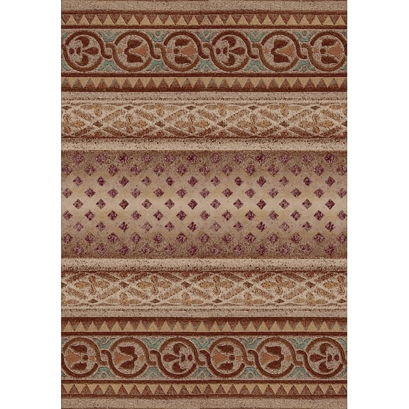 Milliken Signature Area Rug MOHAVI CORAL Mohavi Coral Ogee Diamonds 7' 8" x 10' 9" Rectangle