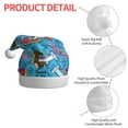thumbnail image 6 of Cauagu Sharks Summer for Adult Christmas Hat,1-Pack Xmas Holiday Hat Santa Hat for Women & Men Festive Headwear Accessories Fit for Christmas/New Year/Party, 6 of 6