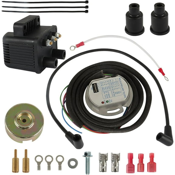Genrics 53-660 Single Fire Ignition Kit Replacement for Big Twin Models 1970-1999 / Sportster 1986-2003