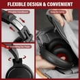 thumbnail image 4 of OneOdio Wired over-Ear Headphones with Mic Dual Plugs & Deep Bass Sound for PC Laptop Phones-Red, 4 of 11