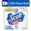 Scott 1000 Toilet Paper, 4 Rolls, 1,000 Sheets per Roll