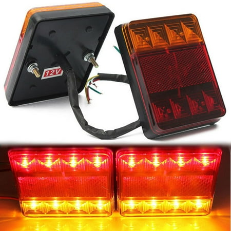 led trailer lights tail stop signal all-in-one boat waterproof rear