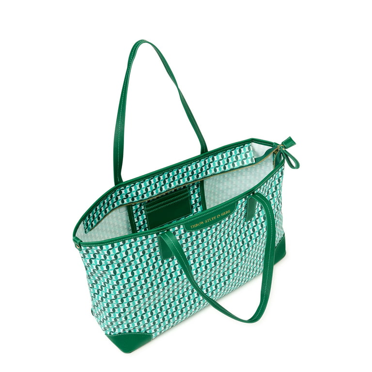 Goyard Zippered Tote Bag Green woman
