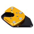 thumbnail image 3 of Almohadilla De Extensión De Pata De Cabra De Soporte Lateral Antideslizante Para Motocicleta Agrandar Para Honda Nc750X 17-19 Dorado Yuarrent VI003001-00, 3 of 7