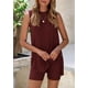 thumbnail image 3 of Pijama PRETTYGARDEN Conjunto de Verano de 2 Piezas Color Vino Talla M, 3 of 8