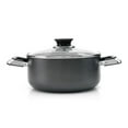 thumbnail image 5 of Alpine Cuisine 4 Quart Non-stick Stock Pot with Tempered Glass Lid and Carrying Handles, Multi-Purpose Cookware Aluminum Dutch Oven for Braising, Boiling, Stewing, 5 of 7