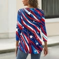 thumbnail image 5 of ASDFVBKG 250th Anniversary Usa Sweatshirt for Women Crewneck Patriotic Tee American Flag 1776 Usa Graphic Shirts for Women Blue 3XL, 5 of 5