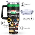 thumbnail image 3 of 40OZ Friends Tumbler with Handle,Vacuum Insulated Stainless Steel Thermal Cup for TV Show Fans Gifts Keeps Drinks Cold & Hot, 3 of 6
