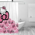 thumbnail image 2 of Hello Kitty Shower Curtain, Waterproof Bathroom Shower Curtains, Washable Cloth Shower Curtain With 12 Hooks, 72 "W X 72" L, 2 of 9