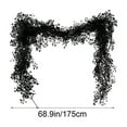 thumbnail image 2 of Black Artificial Willow Vine 69 Inches Halloween Thanksgiving Decoration 2-Pack for Indoor Home Party Decor, 2 of 5