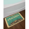 thumbnail image 2 of Austin Bath Mat, Grand Prix Texas Racing Sports Car Cup Finish Sign Wheel Champagne Illustration, Plush Bathroom Decor Mat with Non Slip Backing, 29.5" X 17.5", Multicolor, by Ambesonne, 2 of 2