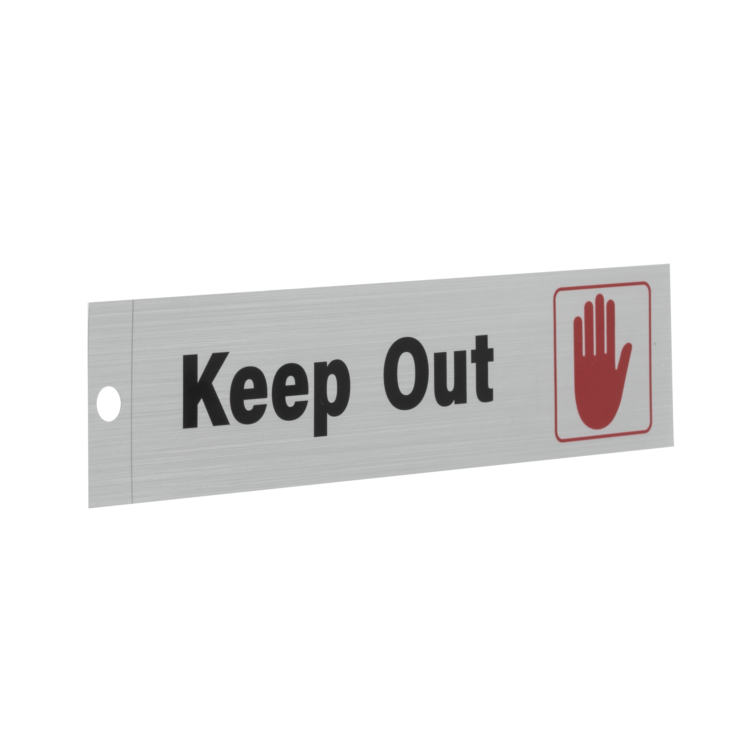 (6 pack) Pen+Gear KEEP OUT Sign, 2×8 Inches, High Visibility, Bold Black & Red, Durable Mylar, Universal Applications