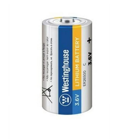 2 Pack ER26500 3.6V C Battery Westinghouse (2 Batteries per Order)