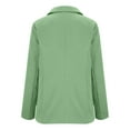 thumbnail image 6 of ZQUUVOU Blazers for Women Business Casual Fashion Solid Color One Button Coat Long Sleeve Notch Lapel Suits Jackets with Pocket Mint Green, 6 of 7