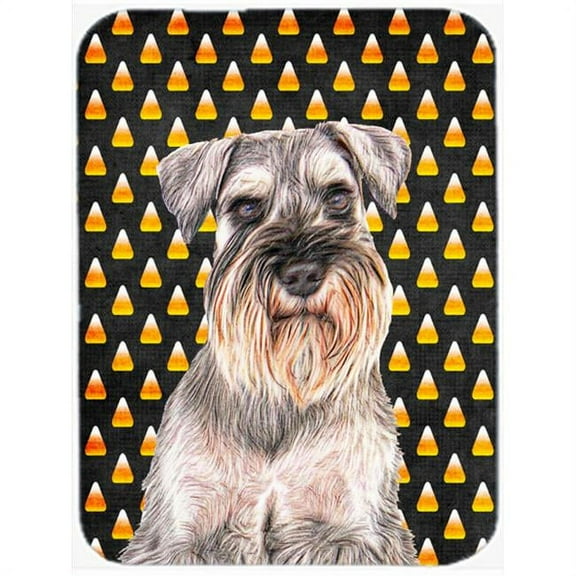Candy Corn Halloween Schnauzer Mouse Pad, Hot Pad or Trivet