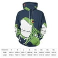 thumbnail image 2 of Cartoon Frog Hoodies Long Sleeve Casual Hoodie Winter Oversize Loose Hooded Sweatshirts, 2 of 5