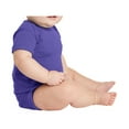 thumbnail image 3 of Infant Short Sleeve Cotton/Polyester Baby Rib Bodysuit Purple 18M, 3 of 5