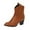 Brown, variant on jsaierl Cowboy Boots for Women Wide Calf Cowgirl Booties Fashion Slip On Western Leather Boots Square Toe Knee High Shoes