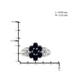 thumbnail image 4 of 1 1/2 Carat T.G.W. Sapphire And 1/20 Carat T.W. White Diamond Sterling Silver Ring, 4 of 4