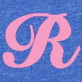 thumbnail image 2 of CafePress - R Pink Initial_Tr - Cute Infant Baby Football Bodysuit, 2 of 3