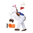 thumbnail image 4 of Disfraz de caballo inflable, regalo para celebración de Pascua, para mujer y hombre, traje para montar a caballo. Blanco, 4 of 9