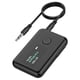 thumbnail image 4 of Cateissary Adaptador de transmisor de cancelación de ruido ajustable de volumen de Control de botón HiFi OLED con de receptor de Audio Electrónica, 4 of 6