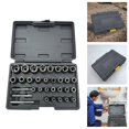 thumbnail image 1 of Heavy Duty Drill Bits and Socket Nut Extractor Tool Kit for Automotive Furniture Grade Metal Extraction Set, 1 of 3