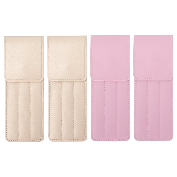 Bolsas de almacenamiento de herramientas de belleza facial, cubiertas de herramientas cosméticas, bolsas para pinzas de maquillaje, 4 Uds.