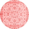 thumbnail image 1 of Ahgly Company Indoor Round Oriental Red Traditional Area Rugs, 6' Round, 1 of 4