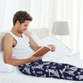 thumbnail image 5 of Sikiie Abstract Skiing Pajama Pants Men, PJ Bottoms, Sleep & Lounge Pants-Small, 5 of 6