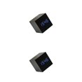 thumbnail image 4 of Yuarrent Despertador digital de escritorio, exquisito estilo simple para el hogar, mesita de noche para interiores, relojes de cuadrados, Negro 2piezas, 4 of 6