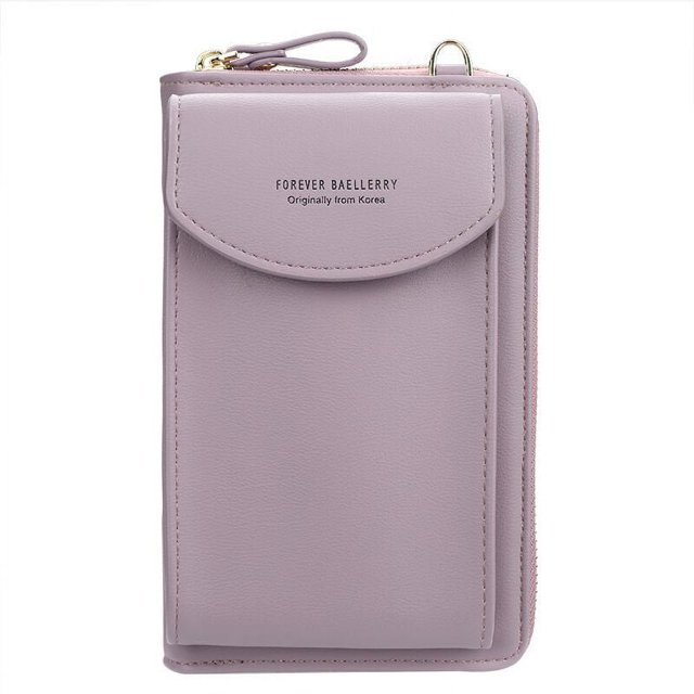 Cartera de mujer, bandolera, de un solo hombro, para teléfono móvil, monedero largo Cartera de mujer