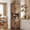 grey, variant on Farmhouse 64.8" Tall Corner Pantry Cabinet with Doors, Freestanding Triangle Corner Storage Cupboard for Kitchen/Dining/Living/Bathroom - Brown