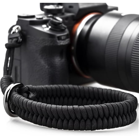 Camera Wrist Strap for DSLR Mirrorless Camera, Quick Release Camera Hand Strap with Safer Connector(Black)