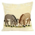 thumbnail image 2 of Animlas Christmas Embroidered Pillow Cover, Cozy Horses Knit Sofa Couch Decor Pillowcase, Farmhouse Rustic Couple Horses Cushion Cover, Bedside Living Room, Bedroom Cushion Case, 2 of 8