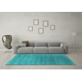 thumbnail image 3 of Ahgly Company Indoor Rectangle Oriental Turquoise Blue Industrial Area Rugs, 7' x 9', 3 of 4