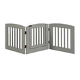 thumbnail image 1 of EF Furniture 392404 24 in. Ruffluv 3 Panel Expansion Pet Gate with Door  Medium - Grey, 1 of 1
