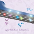 thumbnail image 3 of Hape Learn with Lights Electronic Ukulele Teaching Musical Instrument, Blue, 3 of 5