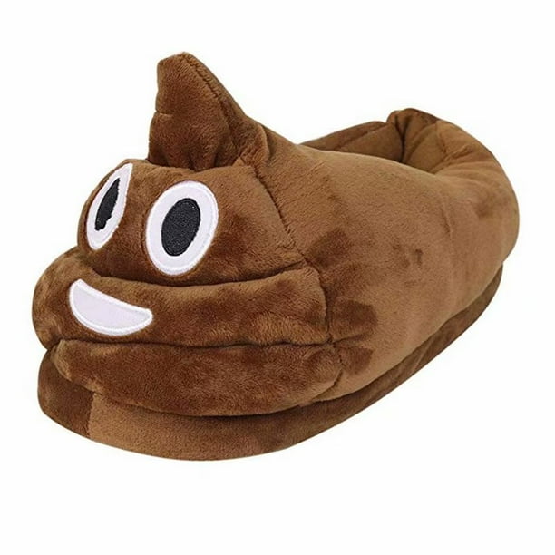 Emoji Slippers Cartoon Warm Cozy Soft Winter Shoes Cute Plush
