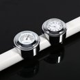 thumbnail image 1 of Motorcycle Handlebar Mount Watch Dial Clock & Thermometer Waterproof Shock Luminous for Motorcycles White, 1 of 7