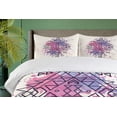 thumbnail image 3 of Ambesonne Ethnic Duvet Cover Sets, Motif Grunge Splashes, 2-Queen, Ivory Multicolor, 3 of 6
