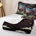 thumbnail image 4 of Manfei Bald Eagle Usa Flag Twin Quilt Set,Tropical Botanical Cactus Twin Coverlet Set,Multicolor,2pcs, 4 of 7