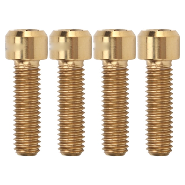 Disc Brake Caliper Fixed Screws, Fine Grinding Alloy Bike Disc Brake Fixed Screw For Brake Caliper Fixing Gold