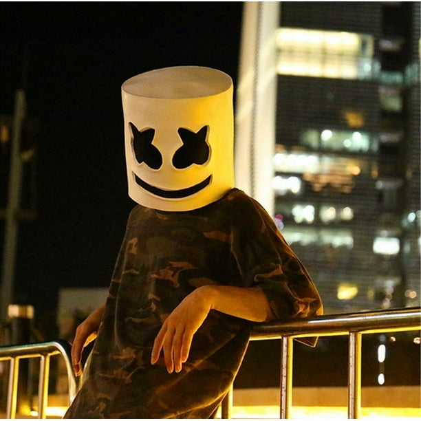 NEW Marshmello DJ Mask Helmet Cosplay Costume Halloween Party Mask - Walmart.com