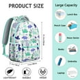 thumbnail image 6 of Dinosaur Backpack for Work - Professional Yet Fun Waterproof Laptop Backpack, Multiple Pockets for Organization - Trendy Dinosaur Print Design, 6 of 6