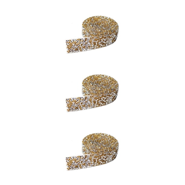 Pegatinas ostentosas cadena de diamantes de imitación con purpurina Monstrate CBP336604