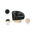 thumbnail image 2 of Meridian Furniture Gibson Black Vegan Leather Swivel Accent Chair, 2 of 8