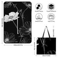 thumbnail image 2 of Black And White Ink Flower Waterproof Picnic Blanket with Foldable Zipper, Suitable for Outdoor Use, Suitable for Travel, Camping, Beaches, Parks, Grasslands, Picnic Blanket Accessories, 2 of 8