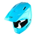 thumbnail image 2 of 1Storm New Youth Kids BMX MX Bike Helmet Motocross Helmet T602 Teenager Glossy Cyan + Goggles + Gloves Bundle, 2 of 9