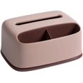 thumbnail image 1 of Dispensador de pañuelos Caja dispensadora de pañuelos rectangular con caja dispensadora de pañuelos faciales de plástico que puede almacenar y colocar soporte para pañuelos (rosa) JM, 1 of 5